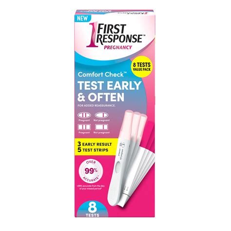Two pink lines is a pregnant result (even if either line is faint). . First response test strip